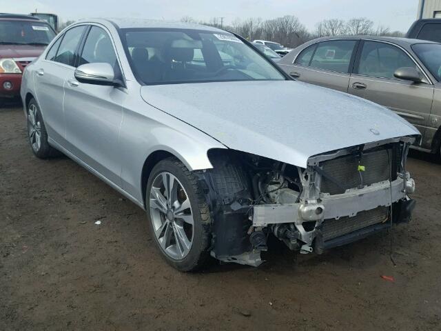 55SWF4JB0GU109021 - 2016 MERCEDES-BENZ C 300 SILVER photo 1