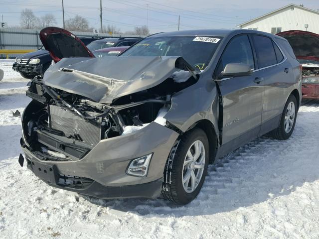 3GNAXKEX2JS511079 - 2018 CHEVROLET EQUINOX LT GRAY photo 2