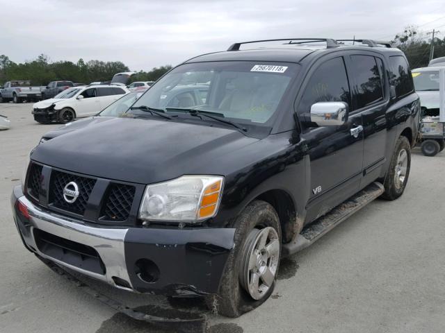 5N1BA08A47N721160 - 2007 NISSAN ARMADA SE BLACK photo 2