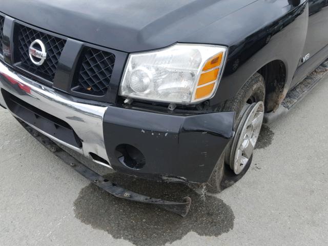 5N1BA08A47N721160 - 2007 NISSAN ARMADA SE BLACK photo 9