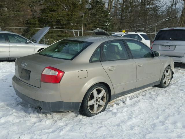 WAULC68E43A297700 - 2003 AUDI A4 1.8T QU BEIGE photo 4