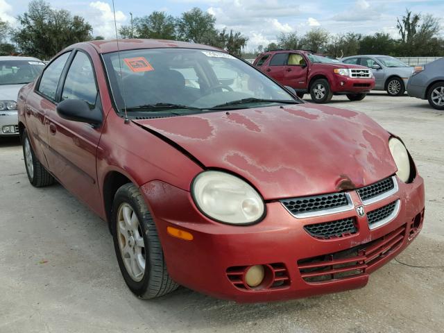 1B3ES56C74D587764 - 2004 DODGE NEON SXT RED photo 1