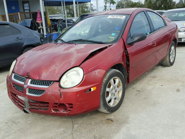 1B3ES56C74D587764 - 2004 DODGE NEON SXT RED photo 2