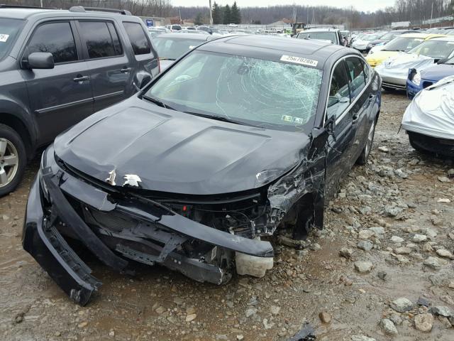 2G1125S32F9154848 - 2015 CHEVROLET IMPALA LT BLACK photo 2