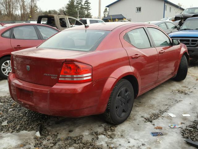 1B3CC4FB1AN112705 - 2010 DODGE AVENGER SX ORANGE photo 4