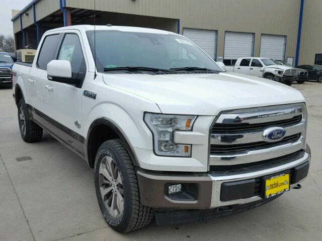 1FTEW1EF5HFA96921 - 2017 FORD F150 SUPER WHITE photo 1