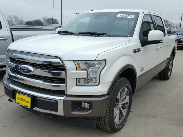 1FTEW1EF5HFA96921 - 2017 FORD F150 SUPER WHITE photo 2