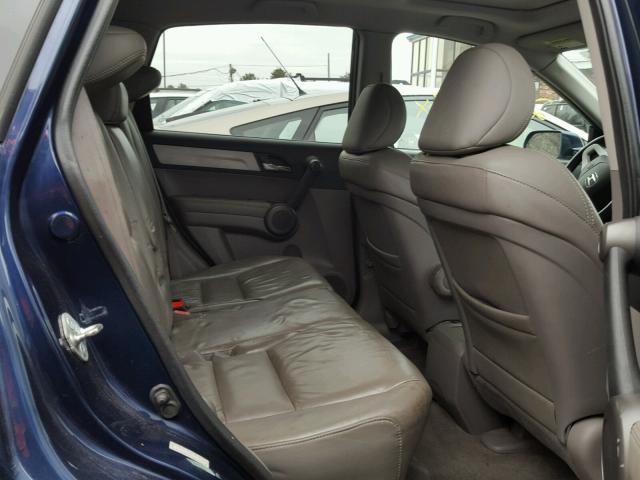 5J6RE4H73BL014603 - 2011 HONDA CR-V EXL BLUE photo 6