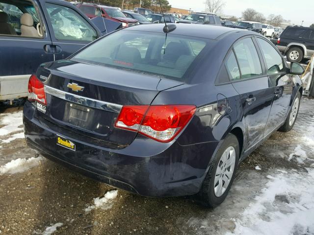 1G1PC5SH7G7135296 - 2016 CHEVROLET CRUZE LIMI BLUE photo 4