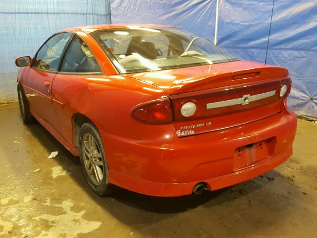 1G1JH12F237289956 - 2003 CHEVROLET CAVALIER L RED photo 3