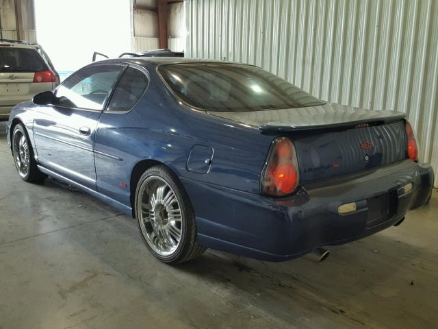 2G1WX12K049156215 - 2004 CHEVROLET MONTE CARL BLUE photo 3