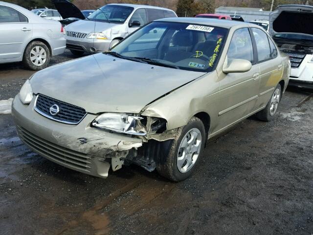 3N1CB51D43L805497 - 2003 NISSAN SENTRA XE GOLD photo 2