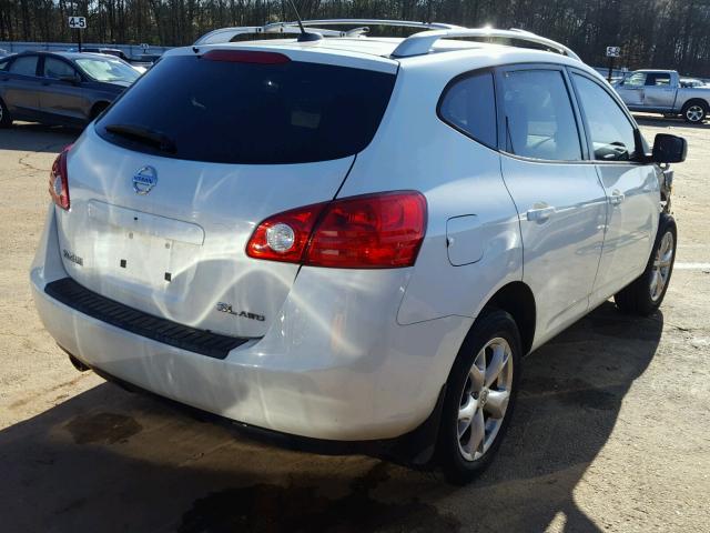 JN8AS58V58W408017 - 2008 NISSAN ROGUE S WHITE photo 4