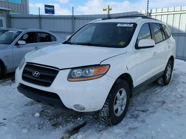 5NMSG73E48H217051 - 2008 HYUNDAI SANTA FE G WHITE photo 2