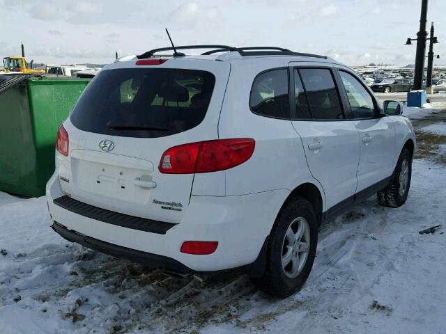 5NMSG73E48H217051 - 2008 HYUNDAI SANTA FE G WHITE photo 4