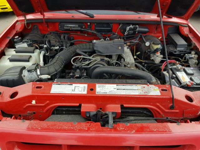 1FTYR10C2XPA22074 - 1999 FORD RANGER RED photo 7