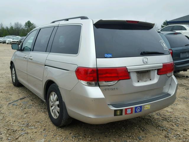 5FNRL387X8B035532 - 2008 HONDA ODYSSEY EX SILVER photo 3