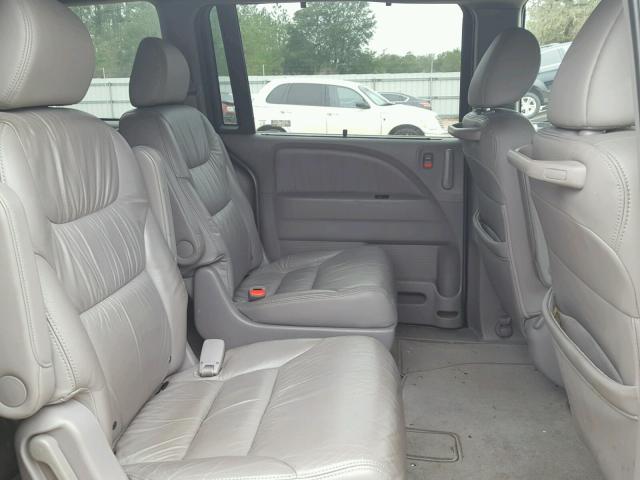 5FNRL387X8B035532 - 2008 HONDA ODYSSEY EX SILVER photo 6