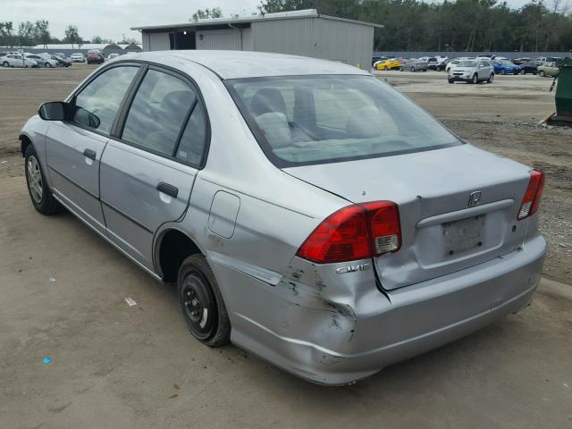 2HGES16374H611590 - 2004 HONDA CIVIC DX V SILVER photo 3