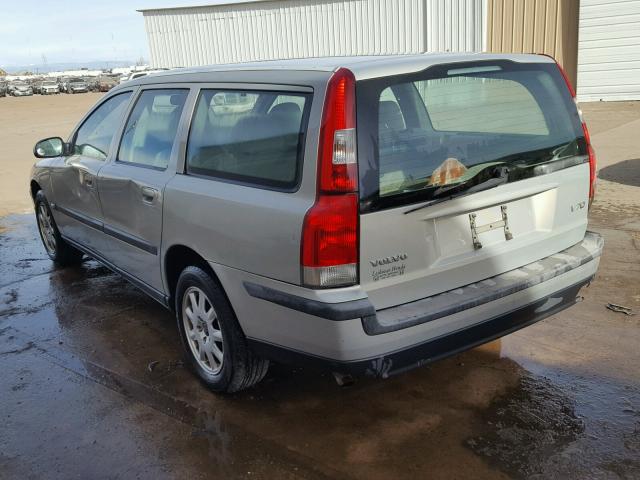 YV1SW61R222250493 - 2002 VOLVO V70 SILVER photo 3