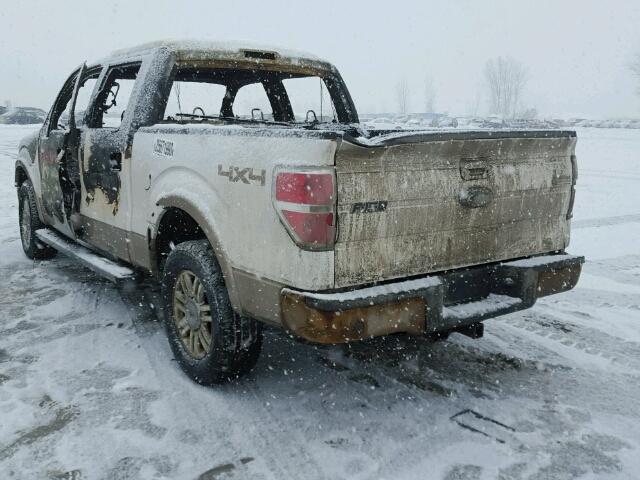 1FTFW1ET3BFB67356 - 2011 FORD F150 SUPER WHITE photo 3