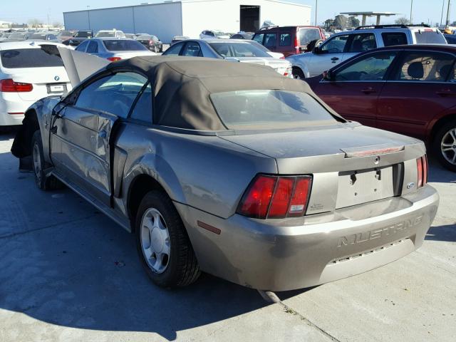 1FAFP44441F218635 - 2001 FORD MUSTANG CHARCOAL photo 3