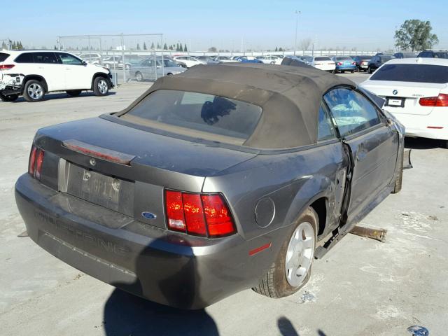 1FAFP44441F218635 - 2001 FORD MUSTANG CHARCOAL photo 4