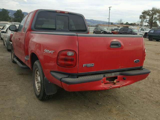 1FTRX07L12KA02866 - 2002 FORD F150 RED photo 3