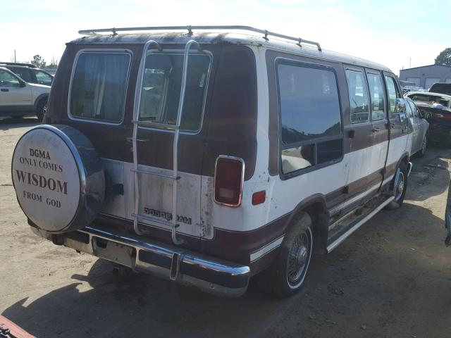 2B6HB23T9GK530298 - 1986 DODGE RAM VAN B2 TWO TONE photo 4