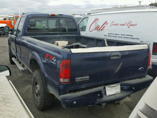 1FTWX31P36EC16259 - 2006 FORD F350 SRW S BLUE photo 3