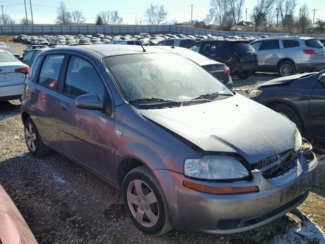 KL1TD66648B239705 - 2008 CHEVROLET AVEO BASE GRAY photo 1