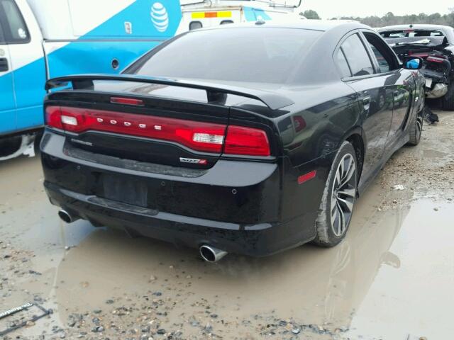 2C3CDXEJ1CH109633 - 2012 DODGE CHARGER SR BLACK photo 4