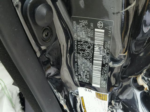 JTKDE167490278029 - 2009 SCION TC BLACK photo 10