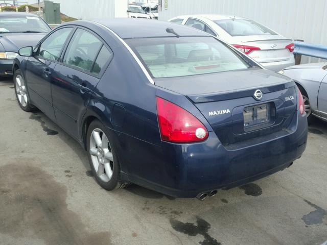 1N4BA41E95C854374 - 2005 NISSAN MAXIMA SE BLUE photo 3