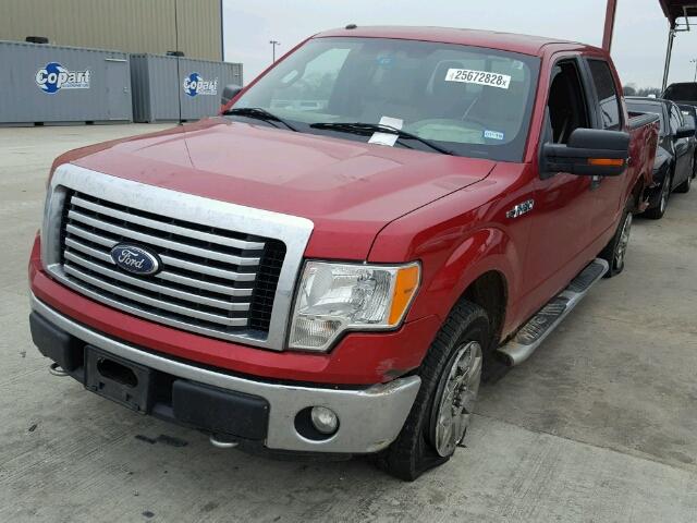 1FTFW1EF9BFD07971 - 2011 FORD F150 SUPER RED photo 2