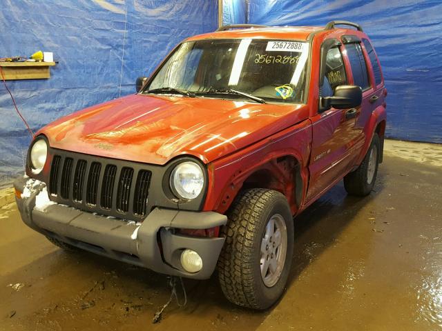 1J4GL58K82W251724 - 2002 JEEP LIBERTY LI RED photo 2