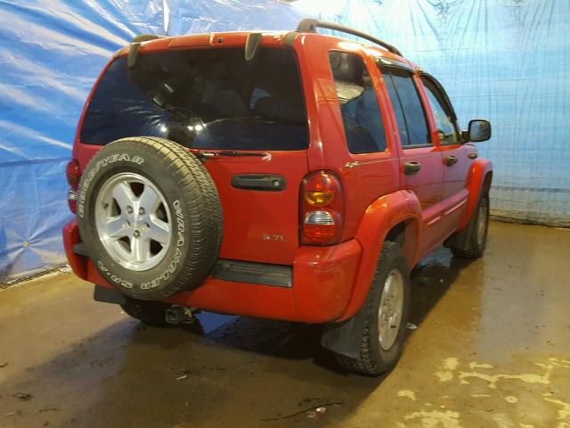 1J4GL58K82W251724 - 2002 JEEP LIBERTY LI RED photo 4