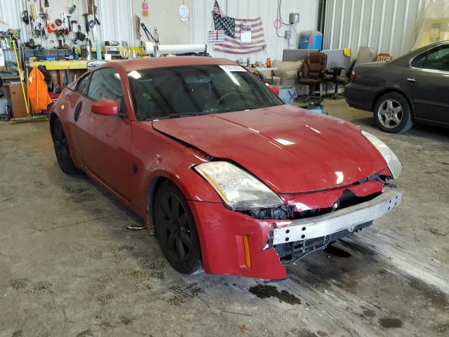 JN1AZ34E04T062281 - 2004 NISSAN 350Z COUPE RED photo 1