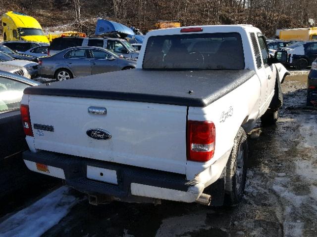 1FTYR15EX8PA58378 - 2008 FORD RANGER SUP WHITE photo 4