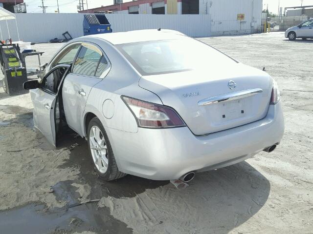 1N4AA5AP1EC480877 - 2014 NISSAN MAXIMA S SILVER photo 3