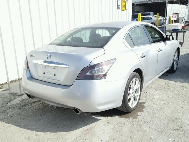 1N4AA5AP1EC480877 - 2014 NISSAN MAXIMA S SILVER photo 4