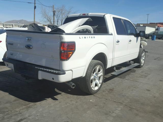 1FTFW1E60BFA50165 - 2011 FORD F150 SUPER WHITE photo 4