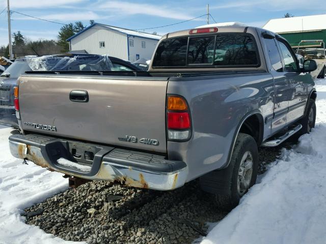 5TBBT44141S132180 - 2001 TOYOTA TUNDRA ACC GRAY photo 4