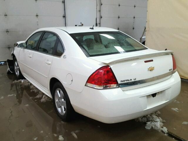 2G1WT57KX91256680 - 2009 CHEVROLET IMPALA 1LT WHITE photo 3