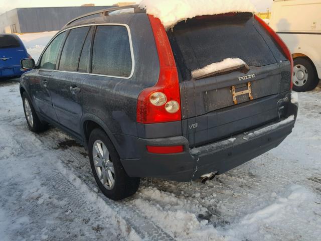 YV1CZ852951187536 - 2005 VOLVO XC90 V8 GRAY photo 3