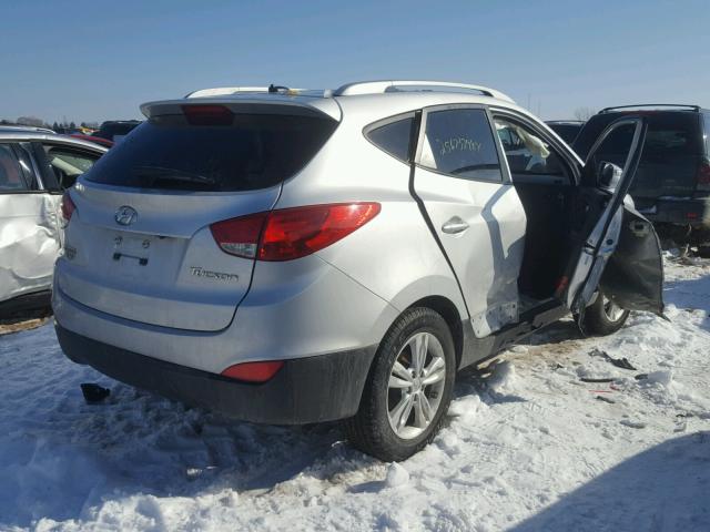 KM8JU3AC8DU650255 - 2013 HYUNDAI TUCSON GLS SILVER photo 4