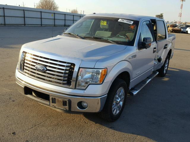 1FTFW1CT6BKD49028 - 2011 FORD F150 SUPER SILVER photo 2