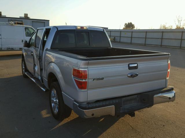 1FTFW1CT6BKD49028 - 2011 FORD F150 SUPER SILVER photo 3