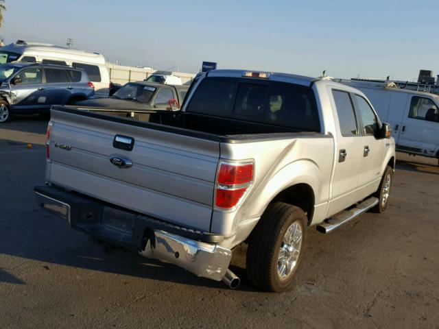 1FTFW1CT6BKD49028 - 2011 FORD F150 SUPER SILVER photo 4