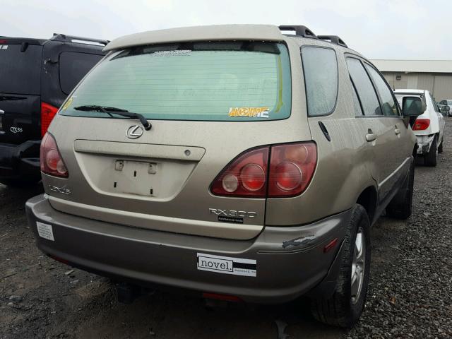 JT6GF10U2X0044122 - 1999 LEXUS RX 300 GOLD photo 4